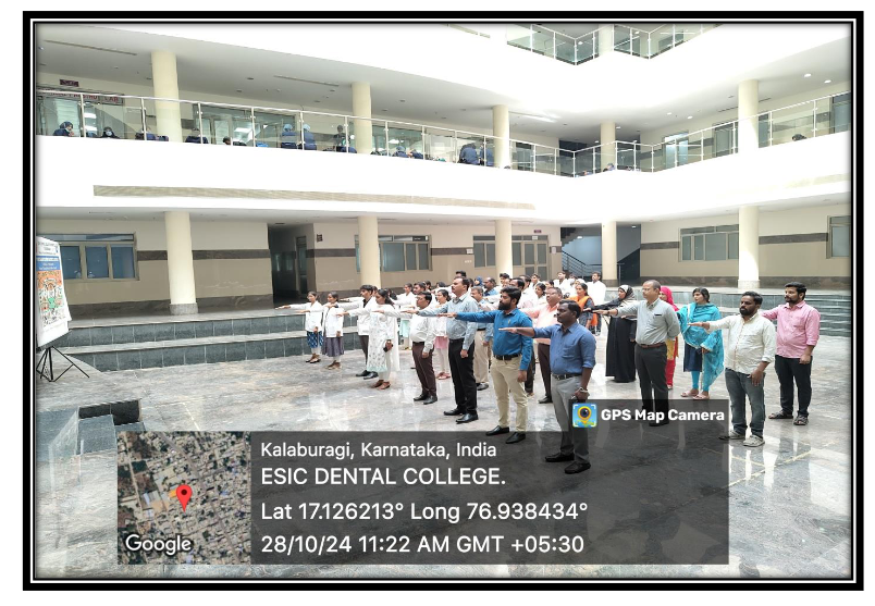 Vigilance Awareness Week 28th October - 6th November 2024 at ESIC Dental College and Hospital, Kalaburagi, Karnataka