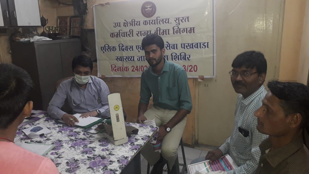 Health Check up and awareness Camp at Valson Industries Vapi