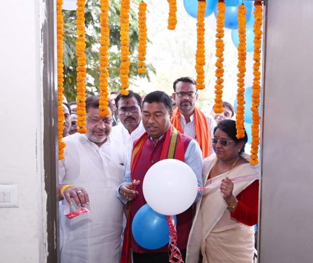 Visit of Honorable Minister State Labour and Employment Govt. of India to  Raipur Chhattisgarh Date 9.11.2022