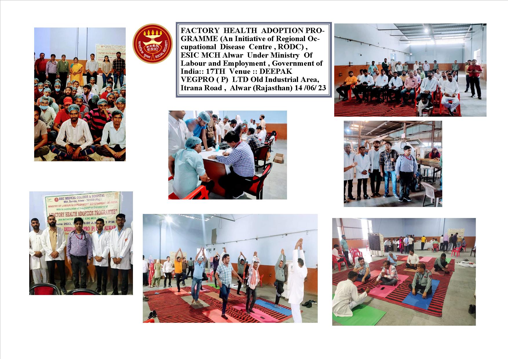 Deepak Vregpro  Pvt Ltd  Factory Health Adoption Programme 14-06-23