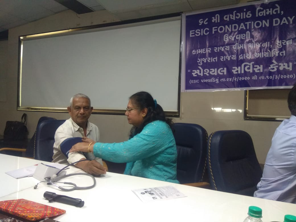 Awareness Camp and health Check up camp at Dharmanandan Diamond