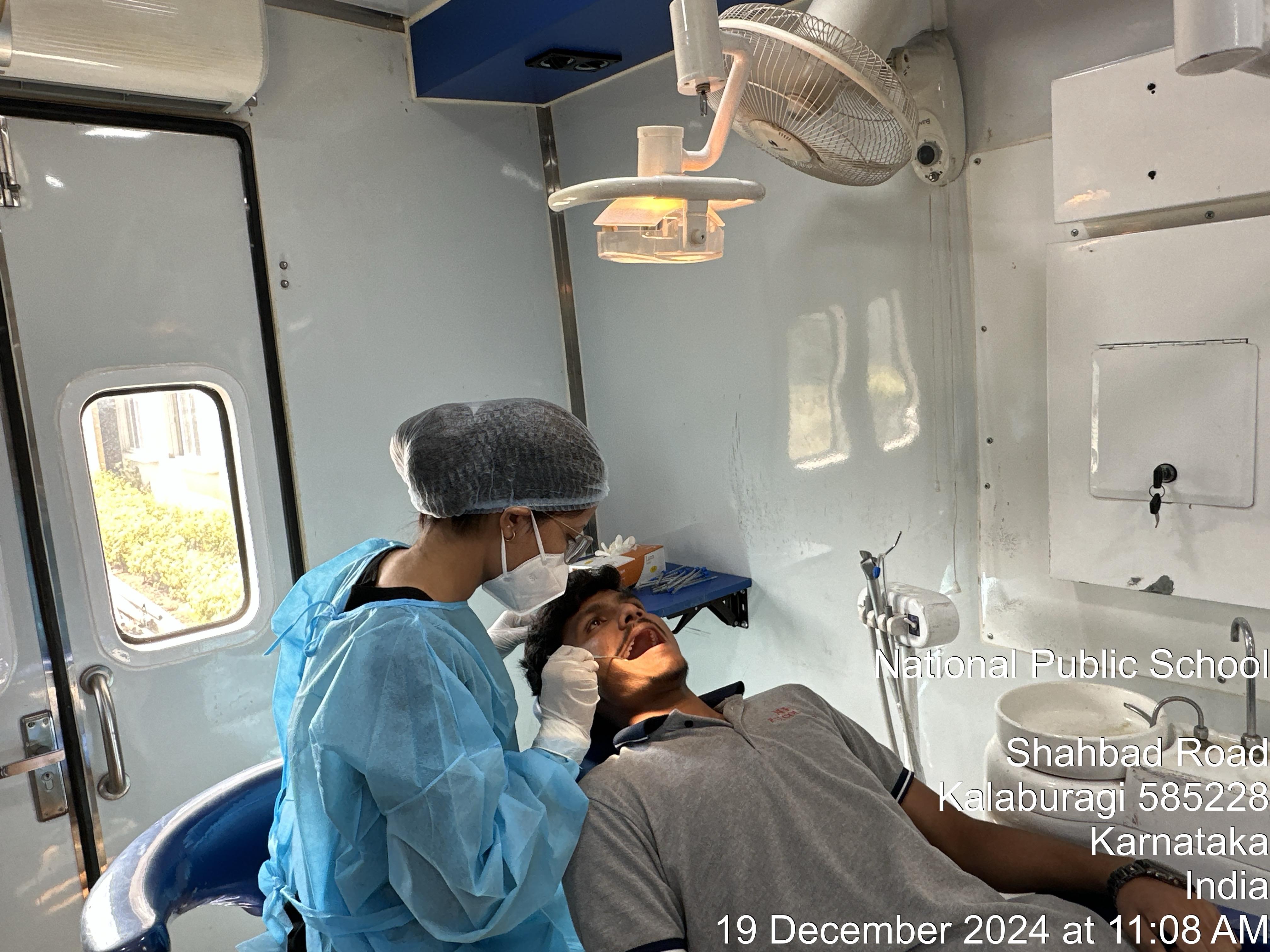 Free Dental screening and treatment camp conducted at Shetty Institute of Technology, Kalaburagi by ESIC Dental College and Hospital, Kalaburagi on 21st December 2024.