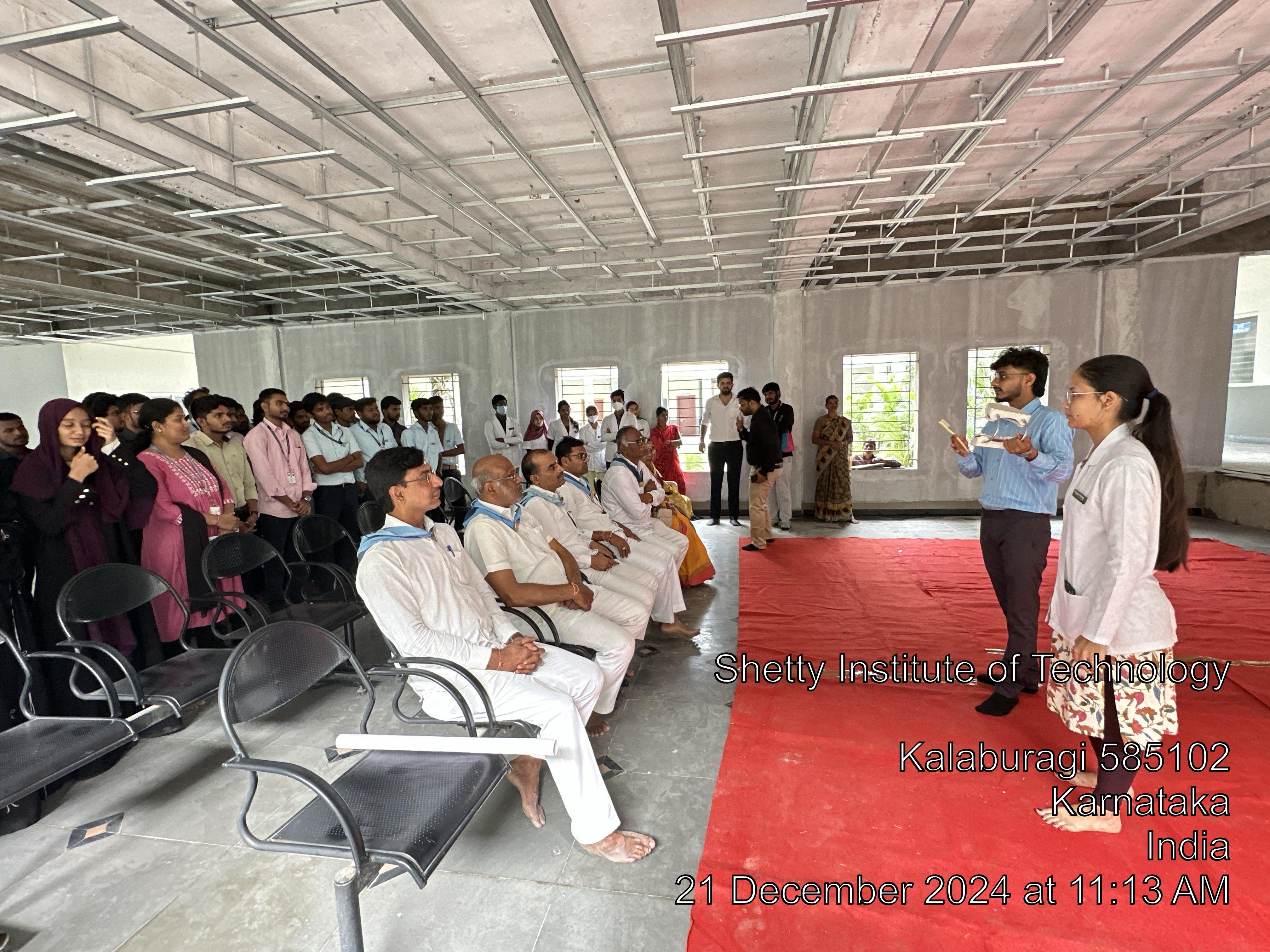 Free Dental screening and treatment camp conducted at Shetty Institute of Technology, Kalaburagi by ESIC Dental College and Hospital, Kalaburagi on 21st December 2024.