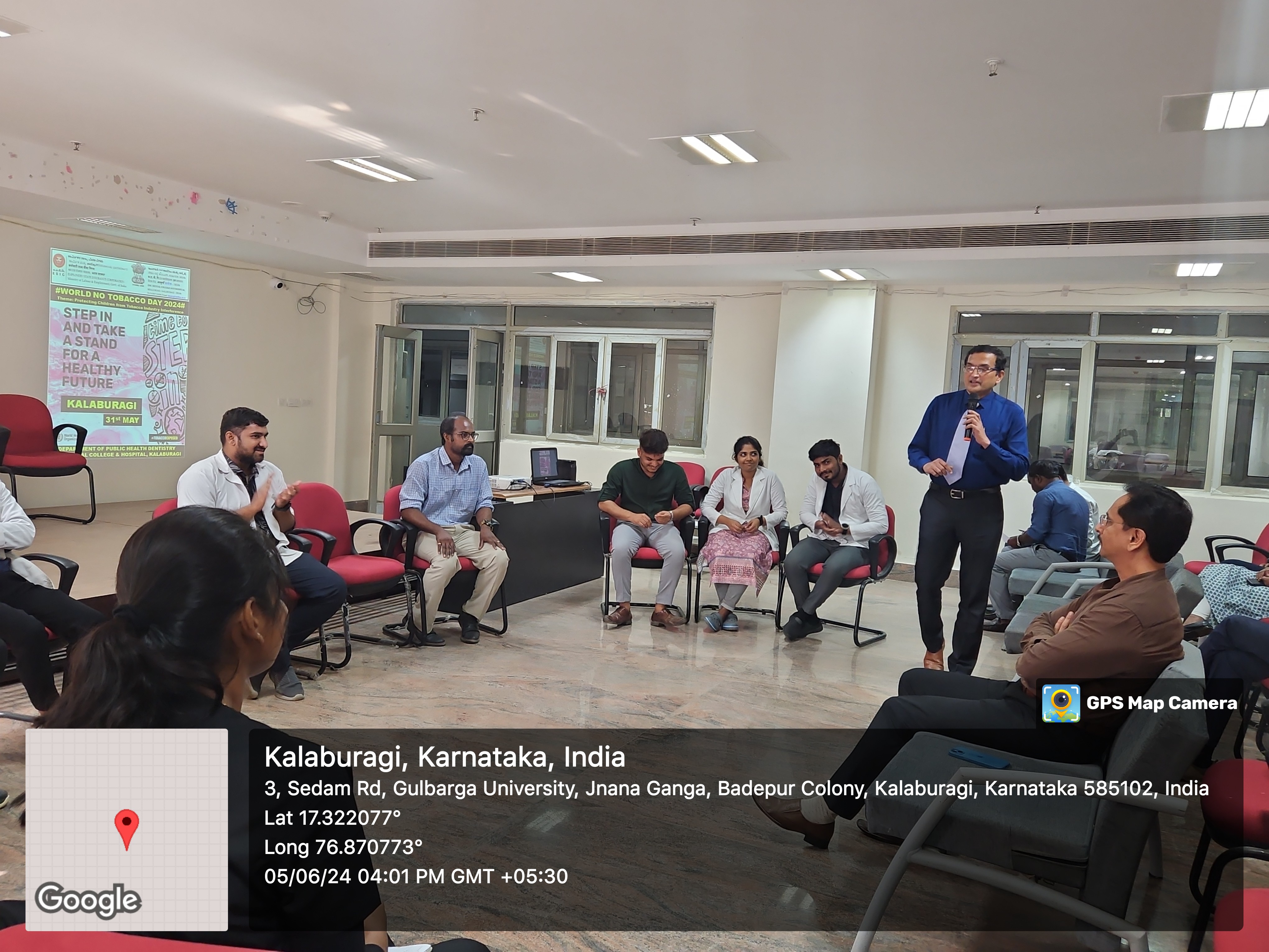 5 June 2024, ESIC Dental College, Kalaburagi conducted oral cancer screening camp on the ocasion of WNTD