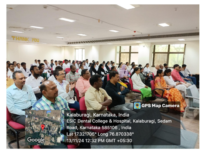 ANTI RAGGING WORKSHOP NOVEMBER-2024 AT ESIC DENTAL COLLEGE KALABURAGI
