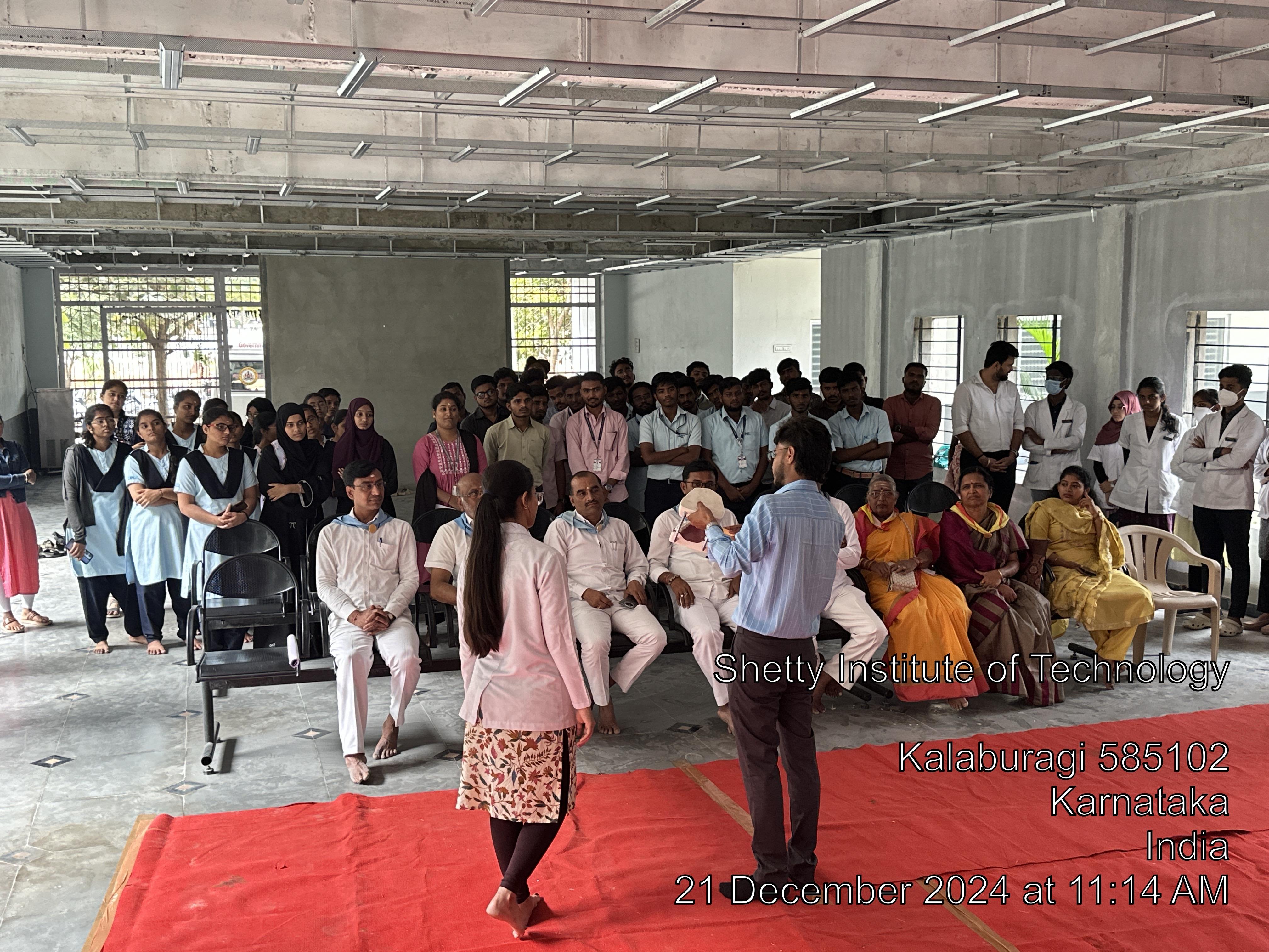 Free Dental screening and treatment camp conducted at Shetty Institute of Technology, Kalaburagi by ESIC Dental College and Hospital, Kalaburagi on 21st December 2024.