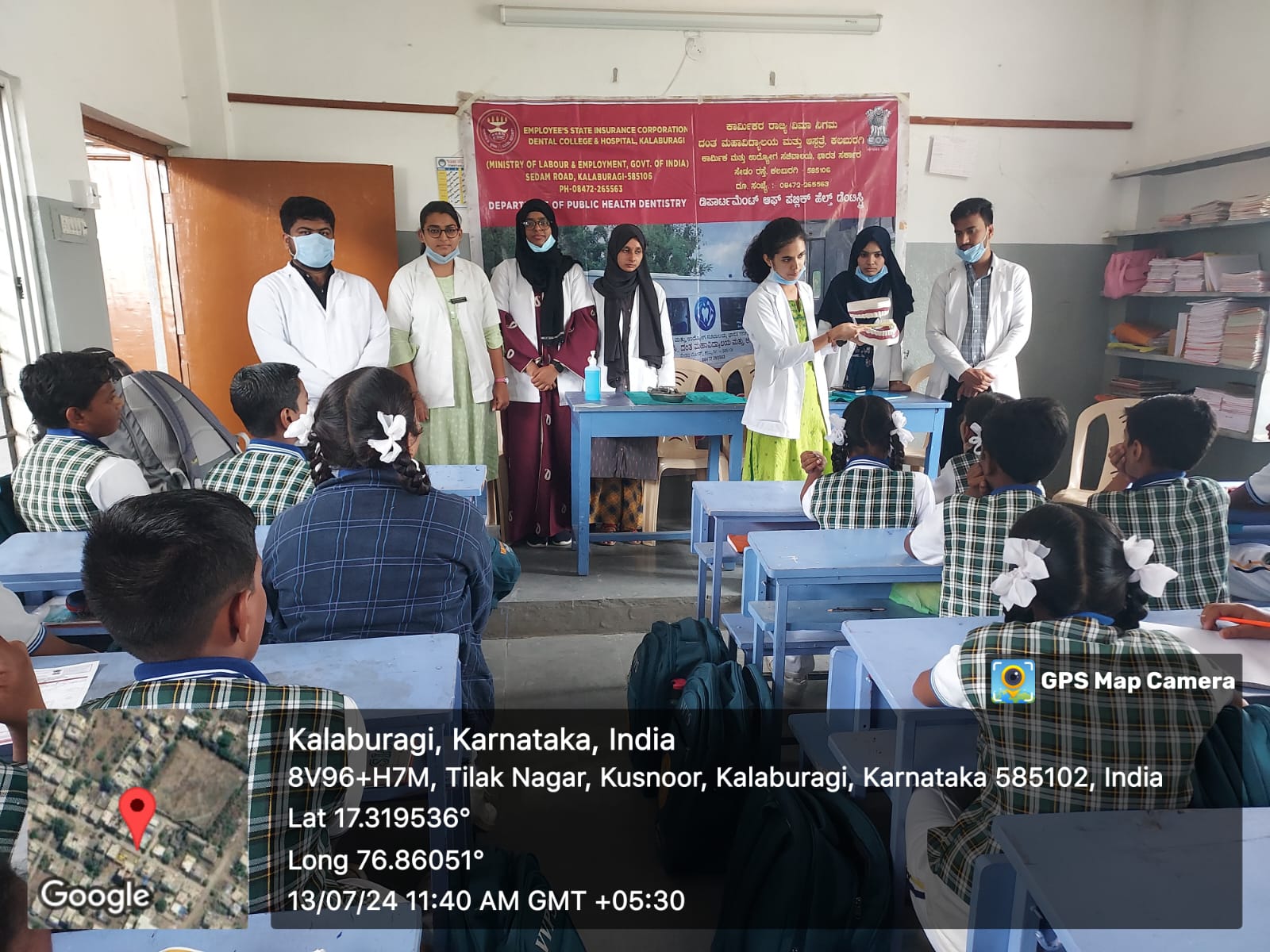 Camps conducted by ESIC Dental College and Hospital Kalaburagi