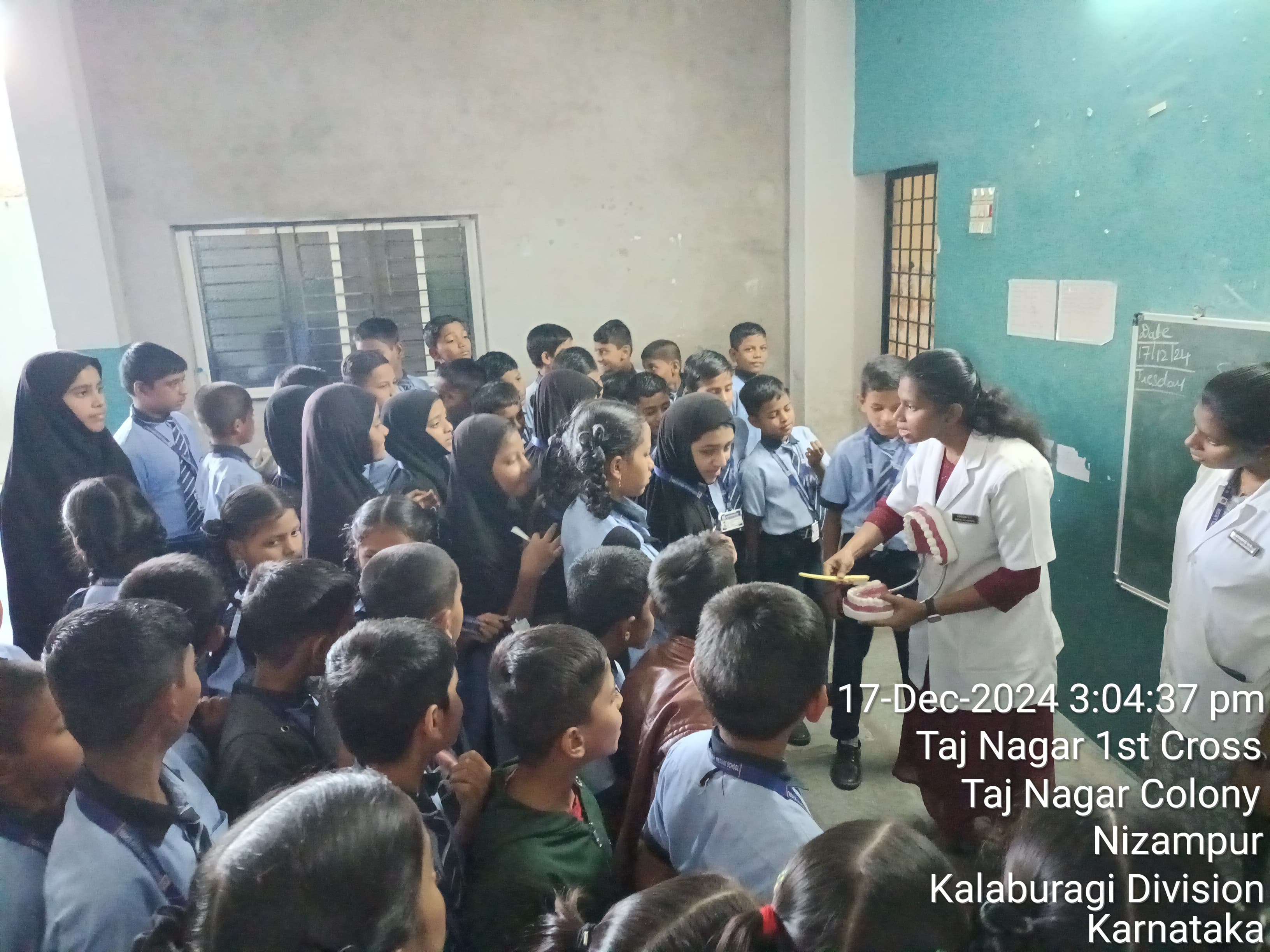 Free Dental screening camp conducted at Generous English  Kannada Medium School, Kalaburagi by ESIC Dental College and Hospital, Kalaburagi on 17th December 2024.