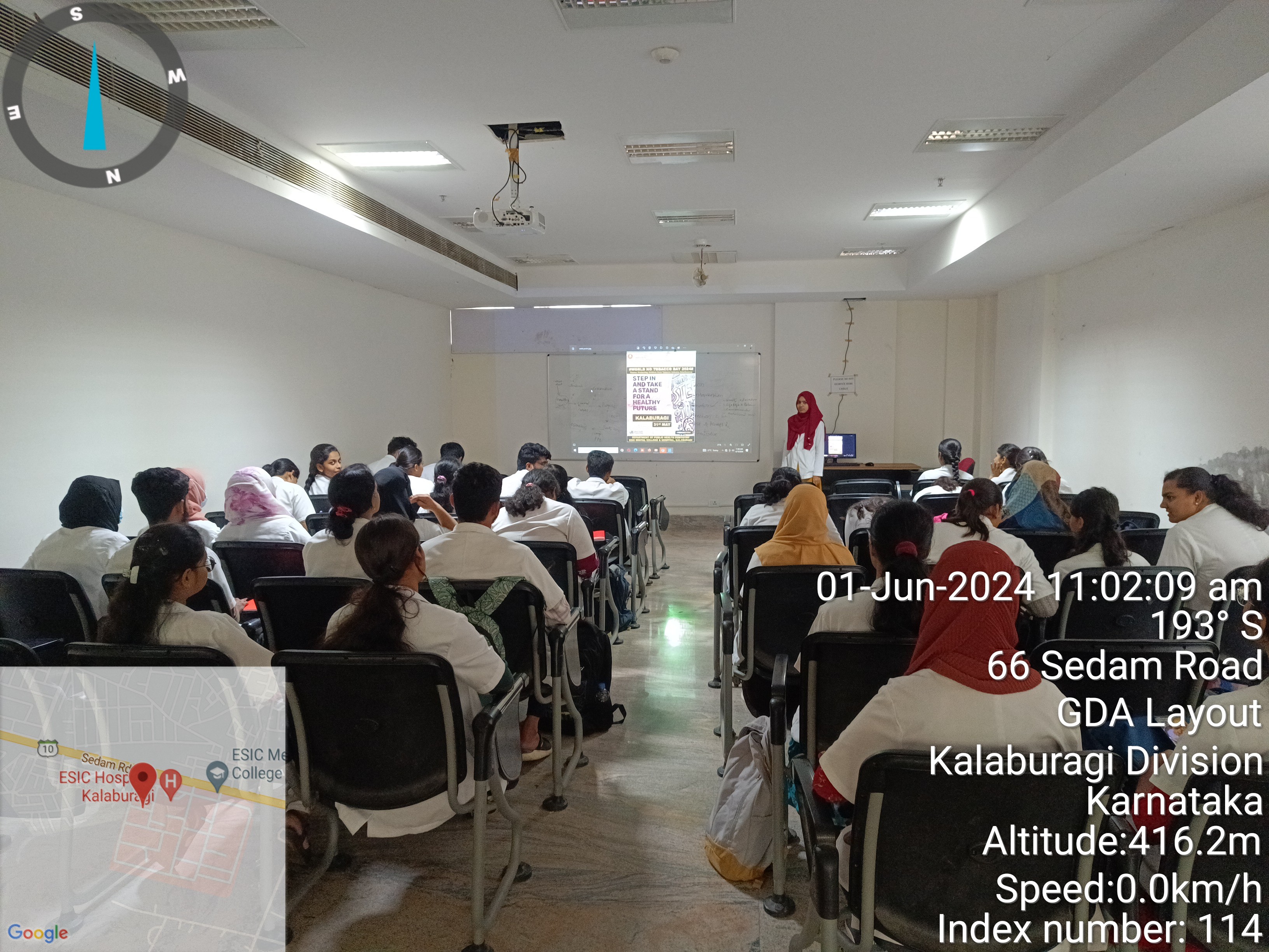 1 June 2024, ESIC Dental College, Kalaburagi conducted college based tobacco control and cessation initiativeson the ocasion of WNTD