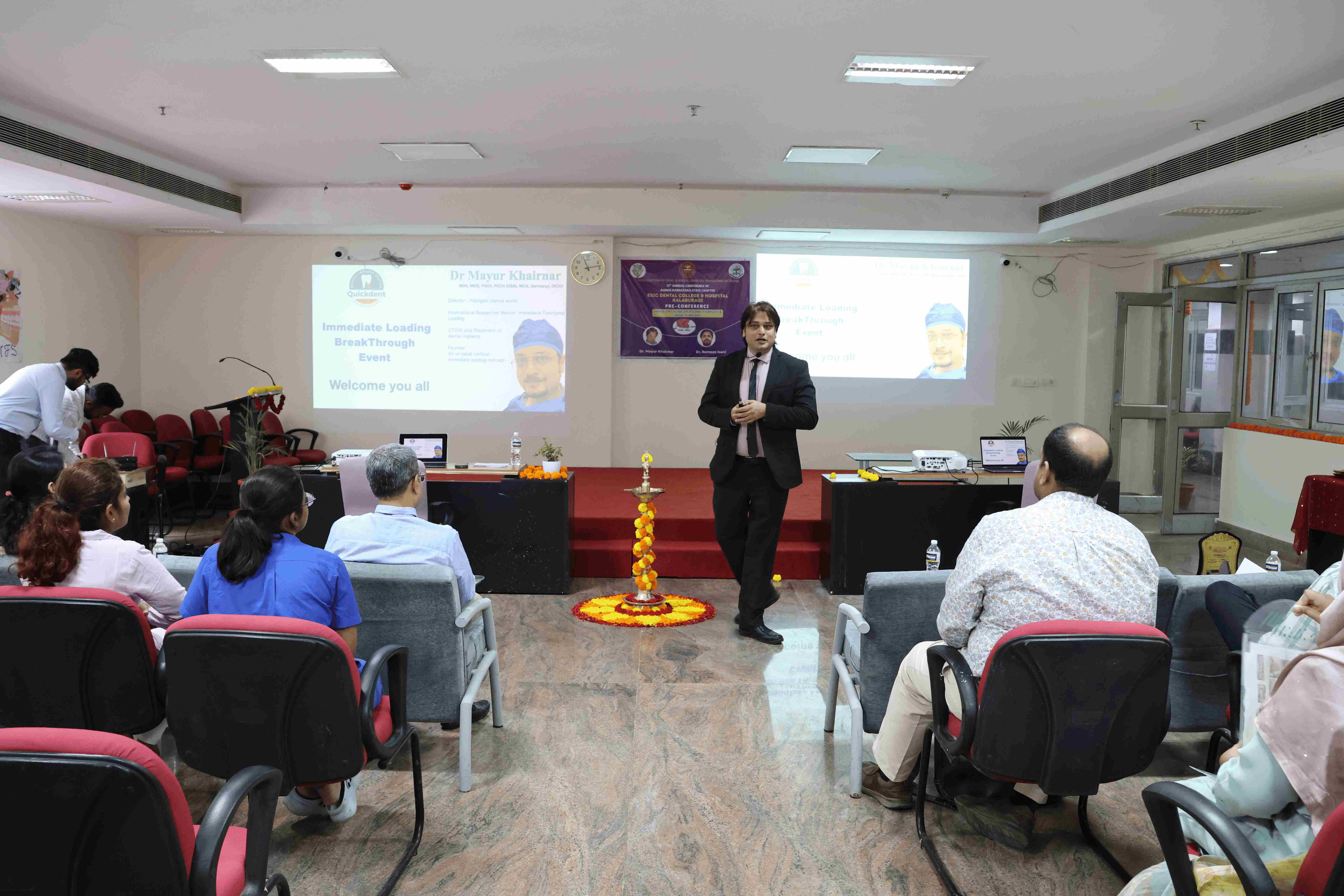 12TH ANNUAL CONFERENCE OF THE ASSOCIATION OF ORAL AND MAXILLOFACIAL SURGEONS OF INDIA(AOMSI), KARNATAKA STATE CHAPTER PRECONFERENCE HANDS ON COURSE ON ZYGOMA PTERYGOID AND NASALIS IMPLANTS Organized by ESIC Dental College and Hospital on 12.09.2025