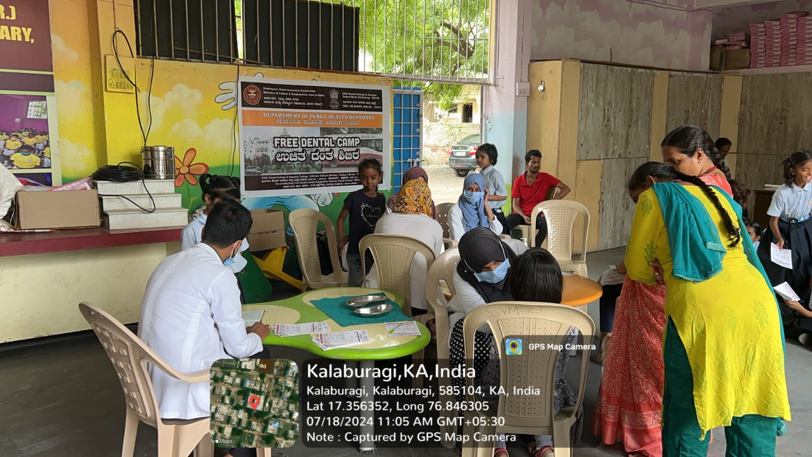 Camps conducted by ESIC Dental College and Hospital Kalaburagi