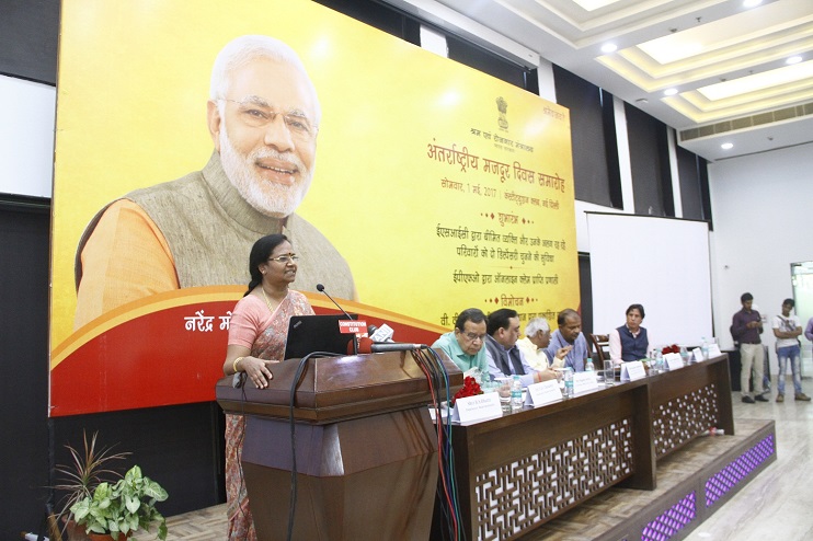 Launching of One IP-Two Dispensaries Scheme” of ESIC – Celebration of International Labour Day on 01.05.2017