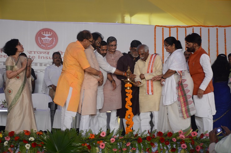 Laying of Foundation Stone of100 bedded ESIC Model Hospital, Phulwarisharif, Patna on 25.04.2017