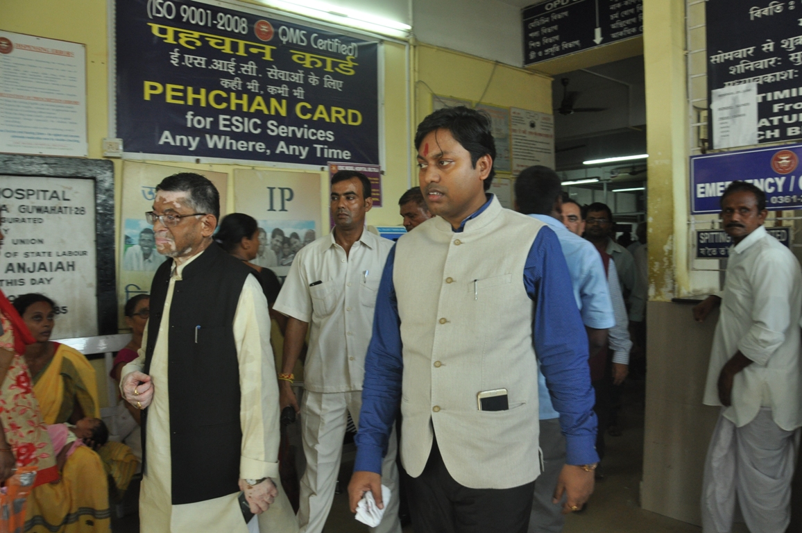 Foundation Stone for  Renovation and Upgradation of ESIC Model Hospital, Beltola, Guwahati laid on 06.10.2017