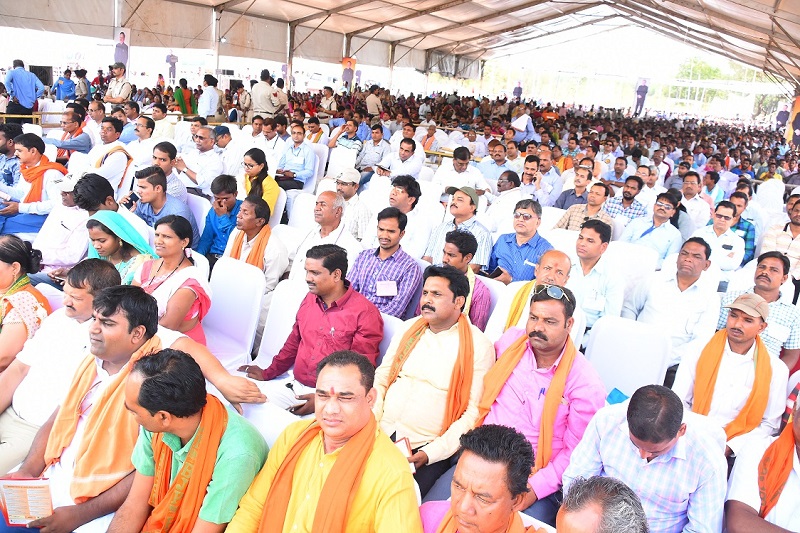 Foundation stone laying of ESI Hospital, Raigarh (Chhattisgarh) on 03.05.2018