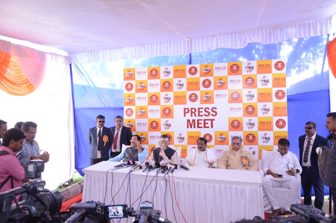 Foundation stone laying for Upgradation of ESI Hospital, Hubli (karnataka) on 25.10.2018